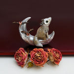 Wolf on the Moon figurine
