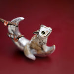 Wolf on the Moon figurine