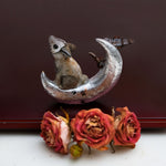 Wolf on the Moon figurine