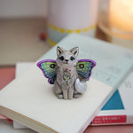 Wolf Luna Moth figurine