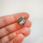 Wolf with the silver moon pendant
