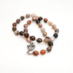 Petrified wood necklace
