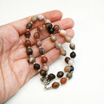 Petrified wood necklace