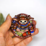 Yeti with Amadeus the Dachshund