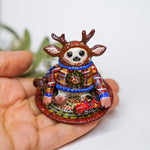 Yeti with Amadeus the Dachshund