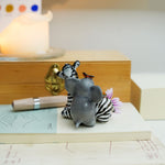 Baby zebra and Elephant figurine