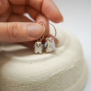 Barn owls earrings
