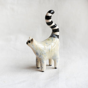 Ceramic lemur figurine
